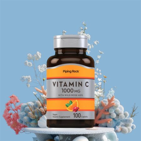 فيتامين ج، فيتامبن C مع ثمر الورد، 100 كبسولة ، Vitamin c