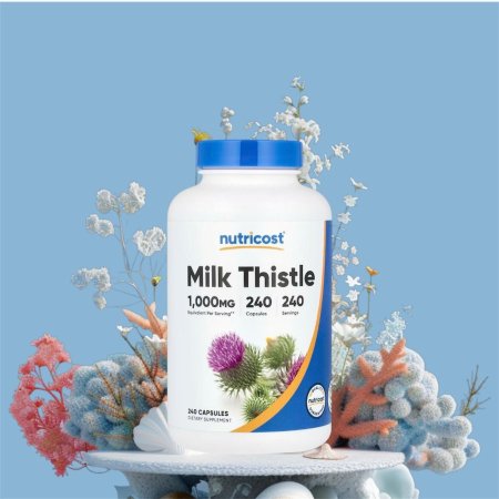 الشويكة اللبنية، 1000 ملجم، 240 كبسولة، Milk Thistle