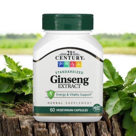 جنسينج موجد، جنسينغ، 200 ملجم، 60 كبسولة نباتية، 100 ملجم لكل كبسولة، Ginseng