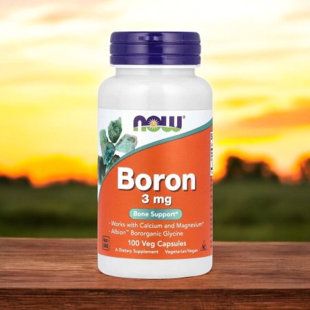 بورون، 3 ملجم، 100 كبسولة نباتية، عظام قوية، Boron 3 mg