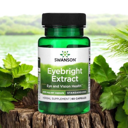 خلاصة ييبرايت صحة العيون، 400 ملجم، 60 كبسولة، Eyebright Extract 400 mg