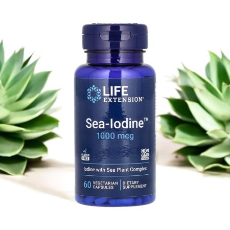 يود بحري 1000 ملجم، 60 كبسولة نباتية، Sea Iodine 1000 mg