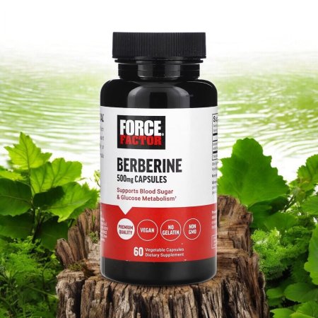 بربرين 500 ملجم ادارة الوزن، مكملات غذائية في فلسطين، 60 كبسولة نباتية، Berberine 500 mg