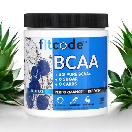 احماض امينية متشعببة السلسلة Bcaa نكهة التوت الازرق، 240 جم