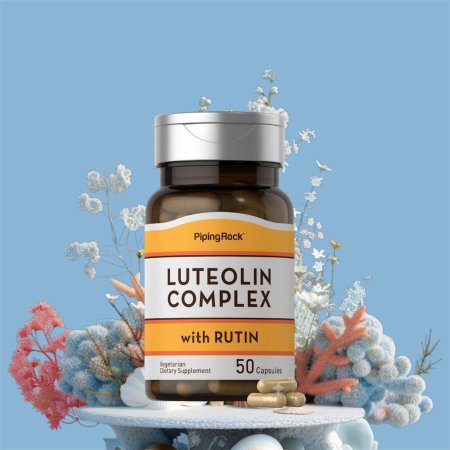 مركّب اللوتيولين مع الروتين، 50 ملغ، 50 كبسولة نباتية , Luteolin Complex with Rutin, 50 mg, 50 Vegetarian Capsules