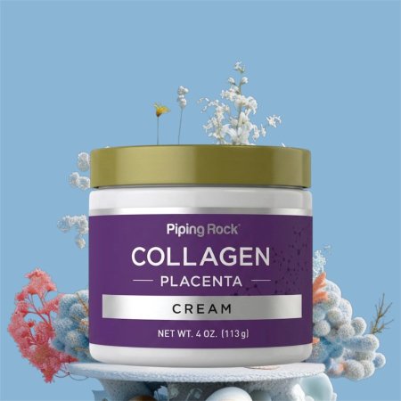 ، كريم الكولاجين والمشيمة، 4 أونصات (113 غرام), Collagen Placenta Cream, 4 oz (113 g