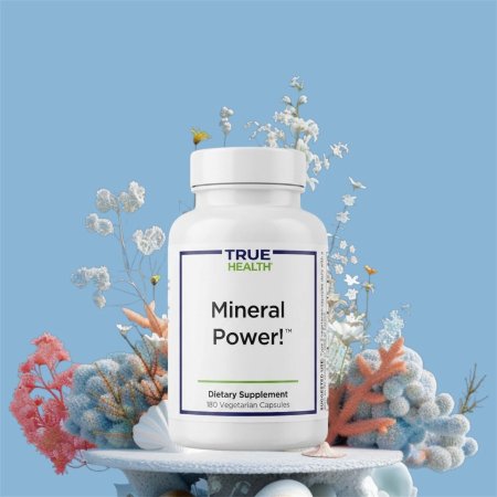 ترو هيلث، مينرال باور!، مكمل المعادن الشامل، 180 كبسولة نباتية (True Health, Mineral Power!™, Dietary Supplement, 180 Vegetarian Capsules