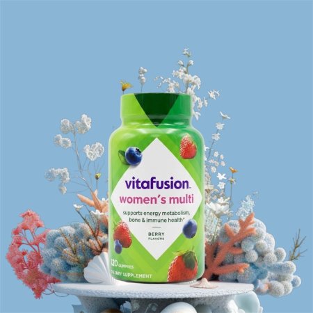 فيتافيوجن، فيتامينات متعددة للنساء، بنكهات التوت الطبيعية، 120 قطعة هلامية (vitafusion, Women's Multi, Berry Flavors, 120 Gummies