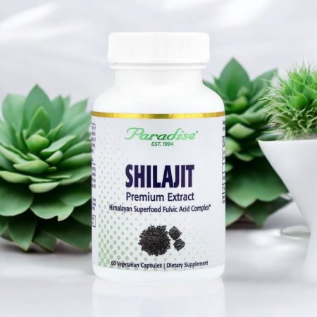 خلاصة القير المعدني شيلاجيت في فلسطين، 250 ملجم، 60 كبسولة نباتية، Shilajit