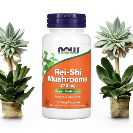 فطر الريشي، 270 ملجم، 100 كبسولة نباتية، Reishi Mushrooms 270 mg