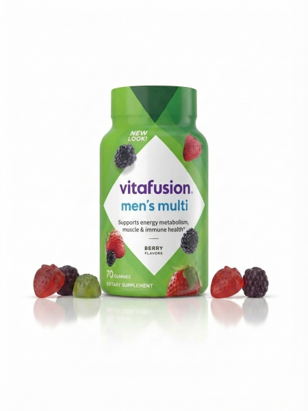 فيتافيوجن، فيتامينات متعددة للرجال (Men's Multi)، نكهات التوت، 70 قطعة جاميز Vitafusion, Men's Multi, Berry Flavors, 70 Gummies