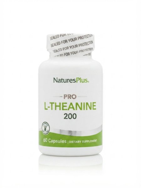 نيوترز بلس برو، إل-ثيانين، 200 ملجم، 60 كبسولة نباتية، NaturesPlus, PRO, L-Theanine, 200 mg, 60 Vegetable Capsules