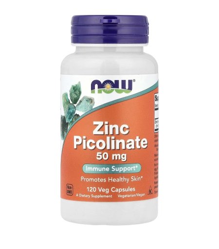 بيكولينات الزنك، 50 ملجم 120 كبسولة، zinc Picolinate 50 mg