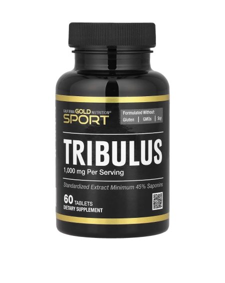 كاليفورنيا جولد نيوترشن، سبورت، تريبولوس، 1,000 مجم لكل جرعة، 60 قرصاً (California Gold Nutrition, SPORT, Tribulus, 1,000 mg Per Serving, 60 Tablets