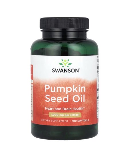 سوانسون، زيت بذور اليقطين، 1,000 مجم لكل كبسولة هلامية، 100 كبسولة هلامية (Swanson, Pumpkin Seed Oil, 1,000 mg Per Softgel, 100 Softgels)
