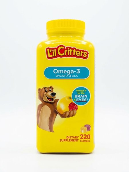 L'il Critters, أوميغا-3 للأطفال (Omega-3 EPA/DHA & ALA)، 220 قطعة حلوى هلامية (Gummies) 