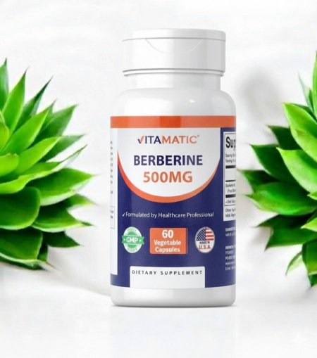 بربرين 500 ملجم ادارة الوزنhcl عالية الامتصاص، مكملات غذائية في فلسطين، 60 كبسولة نباتية، Berberine 500 mg