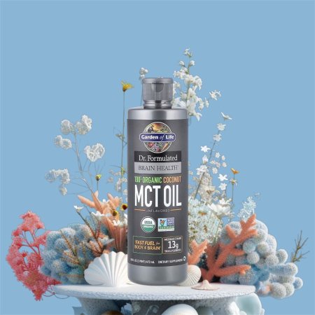 زيت جوز الهند، Mct oil c8، C10 ، 473 ml، 100% Organic Coconut