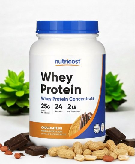 بروتين مصل اللبن كتلة عضلية صافية بدون دهون، PBبالشيكولاته، 2 رطل 907 جرام، Whey Protein 